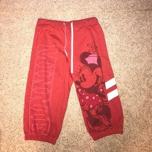 Minnie Mouse Sweatpants Capris